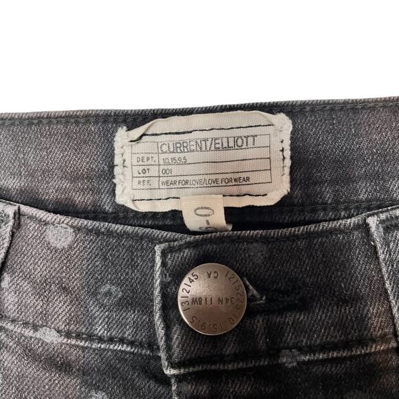 Current Elliott The Stiletto Polka Dot Skinny Ankle Jeans 26 - Picture 3 of 8